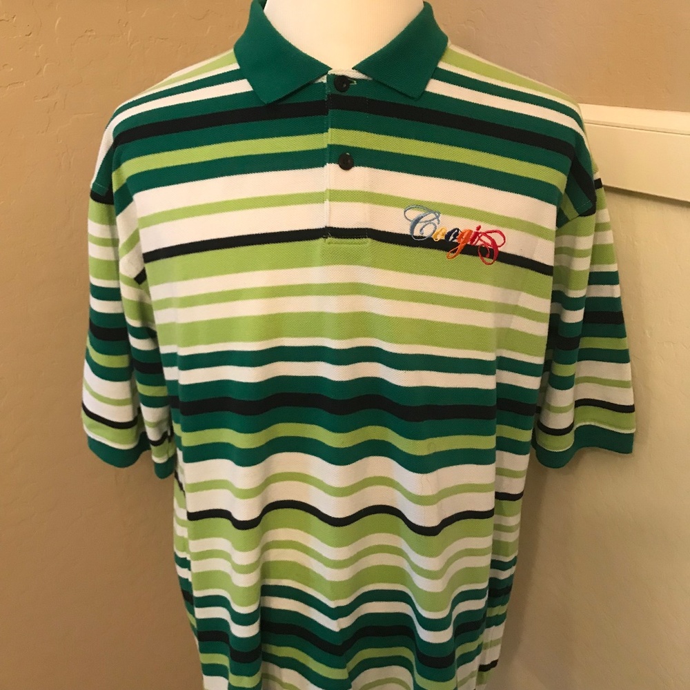 COOGI Australia Mens Size 3XL Striped Polo Shirt
